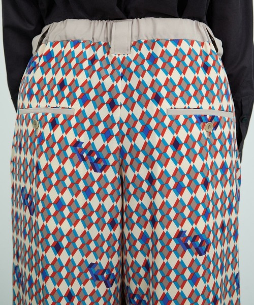 FRAPBOIS（フラボア）の「ジオメトリー パンツ（その他パンツ・レディース・ブラック/ベージュ・1/2）」の6枚目の写真