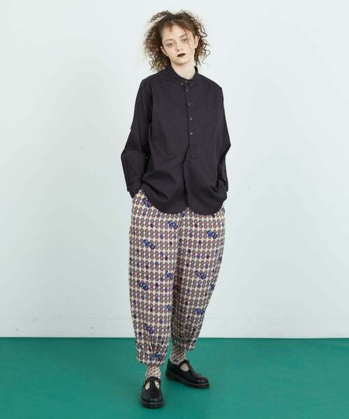 FRAPBOIS（フラボア）の「ジオメトリー パンツ（その他パンツ・レディース・ブラック/ベージュ・1/2）」の10枚目の写真