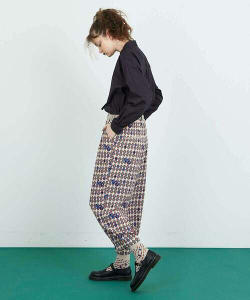 FRAPBOIS（フラボア）の「ジオメトリー パンツ（その他パンツ・レディース・ブラック/ベージュ・1/2）」の15枚目の写真