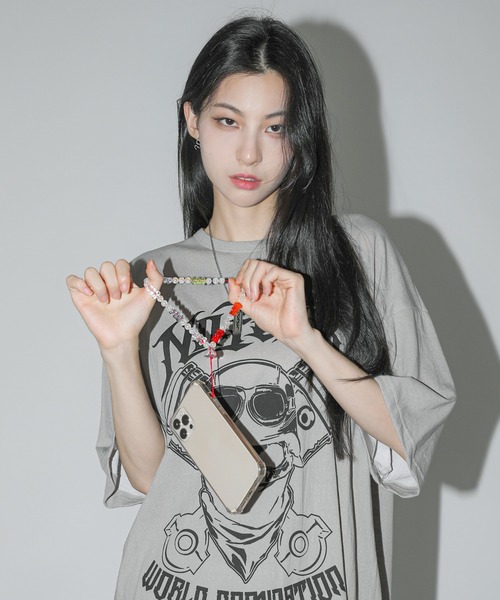 FOLLOWIN（フォロウィン）の「クリアハリボーモチーフスマホストラップ（スマホケース/カバー・レディース・クリア/カラフル・ONE SIZE）」の12枚目の写真