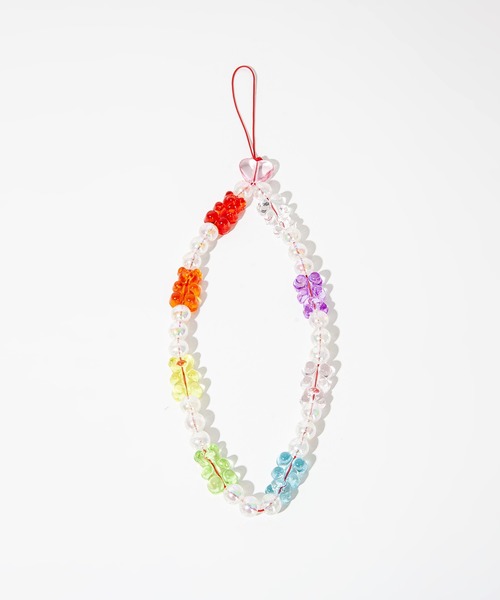 FOLLOWIN（フォロウィン）の「クリアハリボーモチーフスマホストラップ（スマホケース/カバー・レディース・クリア/カラフル・ONE SIZE）」の10枚目の写真