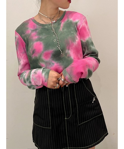 jouetie（ジュエティ）の「カラーステッチミリタリースカパン（スカート・レディース・アイボリー/カーキ/ブラック・MEDIUM）」の4枚目の写真