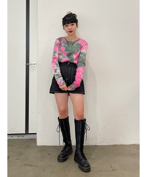 jouetie（ジュエティ）の「カラーステッチミリタリースカパン（スカート・レディース・アイボリー/カーキ/ブラック・MEDIUM）」の6枚目の写真