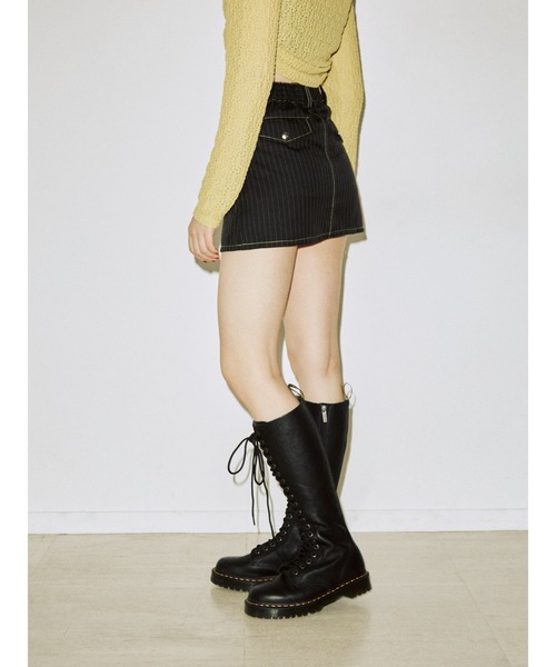 jouetie（ジュエティ）の「カラーステッチミリタリースカパン（スカート・レディース・アイボリー/カーキ/ブラック・MEDIUM）」の13枚目の写真