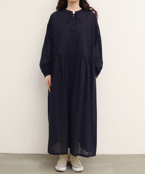 l'atelier du savon（アトリエドサボン）の「●秋の実つぶつぶワンピース（ワンピース・レディース・ブラック/オレンジ/グリーン・FREE）」の21枚目の写真