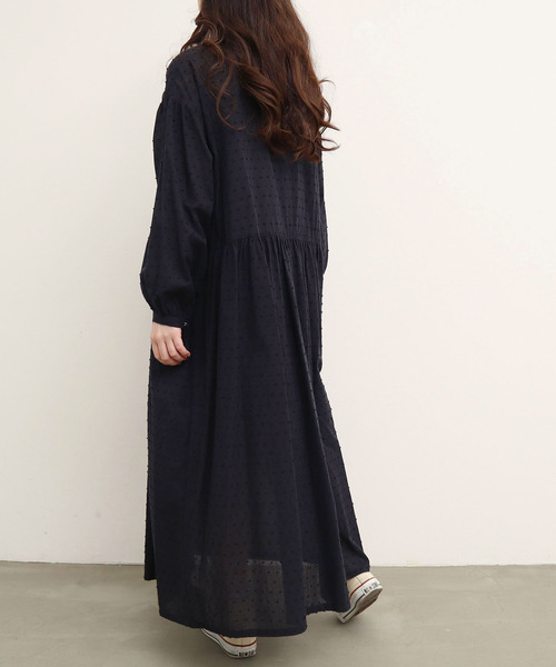 l'atelier du savon（アトリエドサボン）の「●秋の実つぶつぶワンピース（ワンピース・レディース・ブラック/オレンジ/グリーン・FREE）」の9枚目の写真