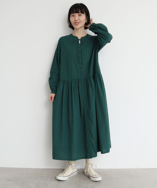 l'atelier du savon（アトリエドサボン）の「●秋の実つぶつぶワンピース（ワンピース・レディース・ブラック/オレンジ/グリーン・FREE）」の11枚目の写真