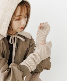 mysty woman | ウール混で暖かいウールMIXアームウォーマー 165982(アームカバー)