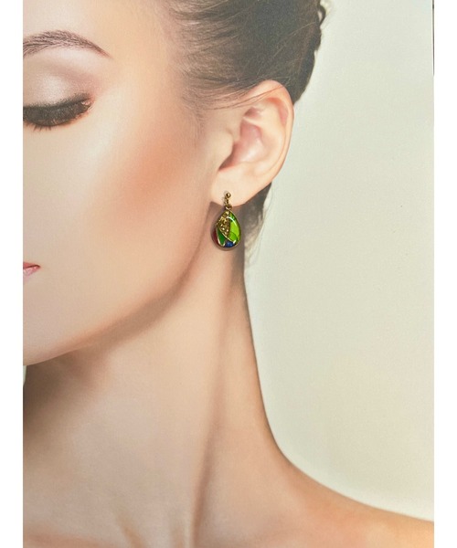 tone(トーン)の「【零-Rei-】彩生シリーズ 雫 ピアス(MA)(ピアス(両耳用)・レディース・ターコイズブルー/イエロー/ピンク/グリーン/オレンジ/ブルー・FREE)」の8枚目の写真
