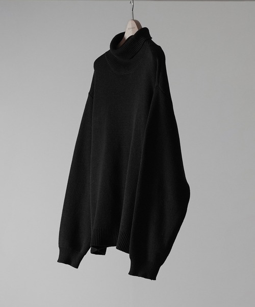 専用♥みかん♥暖か⭐ゆったり大人★Wボア★ネックウォーマー⭐ブレイドチャコール セール】【RUUBON】 relax turtle neck knit / リラックス