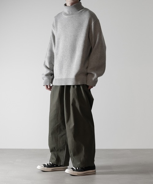 twine⭐️オーガニックコットン⭐️タートルニット L RUUBON】 relax turtle neck knit / リラックス タートルネック
