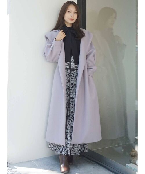 MERCURYDUO（マーキュリーデュオ）の「ボウタイ付き異素材バルーンスリーブニット（ニット/セーター・レディース・オフホワイト/ブラック/ミント・FREE）」の8枚目の写真