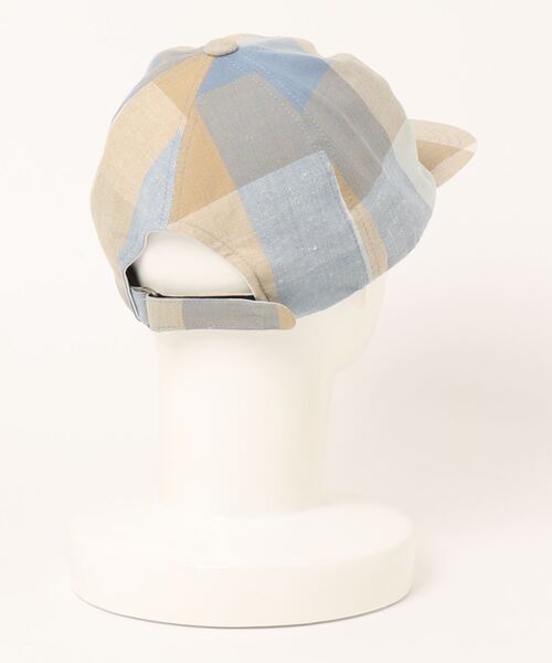HUNTISM（ハンティズム）の「HUNTISM ハンティズム / BC Washer Cap ブロックチェック ワッシャーキャップ / htm231007（キャップ・メンズ・オレンジ/ライトブルー/ネイビー・FREE）」の19枚目の写真