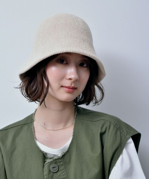 casita(RETRO GIRL)（カシータ）の「ベロアモールハット（ハット・レディース・ブラック/オフホワイト/マスタード/ダークオレンジ・ONE SIZE）」の8枚目の写真