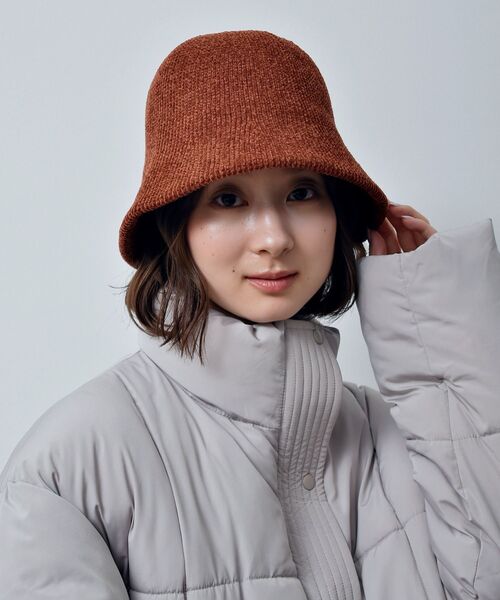casita(RETRO GIRL)（カシータ）の「ベロアモールハット（ハット・レディース・ブラック/オフホワイト/マスタード/ダークオレンジ・ONE SIZE）」の12枚目の写真