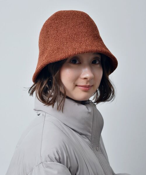 casita(RETRO GIRL)（カシータ）の「ベロアモールハット（ハット・レディース・ブラック/オフホワイト/マスタード/ダークオレンジ・ONE SIZE）」の13枚目の写真