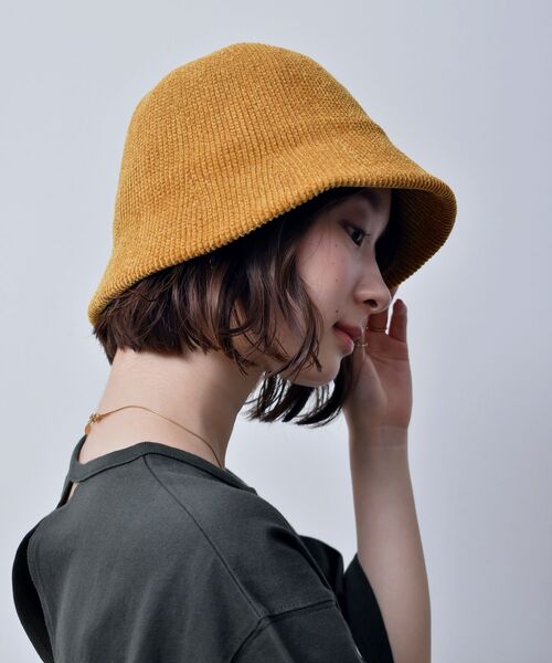 casita(RETRO GIRL)（カシータ）の「ベロアモールハット（ハット・レディース・ブラック/オフホワイト/マスタード/ダークオレンジ・ONE SIZE）」の17枚目の写真
