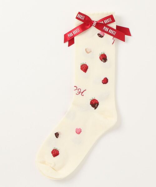 Decoration Strawberry KC ピンク ソックスおまけ付き Decoration Strawberry KC ピンク ソックスおまけ付き