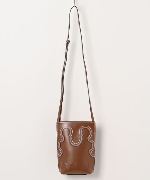 GANNI（ガニー）の「GANNI Banner Western Small Crossbody A4469（ショルダーバッグ・レディース・ブラウン・FREE）」の7枚目の写真
