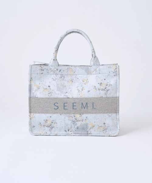 Seemi. byNICECLAUP( シーミーバイナイスクラップ)の「【Seemi】Seemiジャガードトートバッグ(トートバッグ・レディース・ブラック系その他/グレー系その他/ベージュ系その他/サックスブルー系/グレー系その他2・FREE)」の5枚目の写真