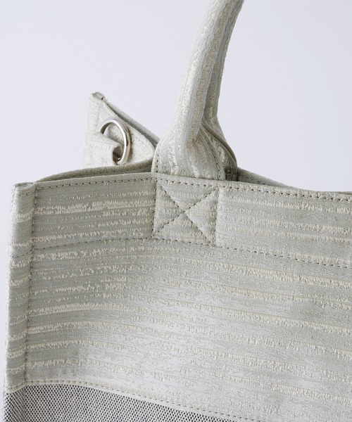 Seemi. byNICECLAUP( シーミーバイナイスクラップ)の「【Seemi】Seemiジャガードトートバッグ(トートバッグ・レディース・ブラック系その他/グレー系その他/ベージュ系その他/サックスブルー系/グレー系その他2・FREE)」の13枚目の写真