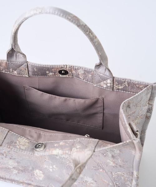 Seemi. byNICECLAUP( シーミーバイナイスクラップ)の「【Seemi】Seemiジャガードトートバッグ(トートバッグ・レディース・ブラック系その他/グレー系その他/ベージュ系その他/サックスブルー系/グレー系その他2・FREE)」の18枚目の写真