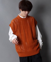 SITRY | Openwork knitting vest/透かし編み ニットベスト(ベスト)