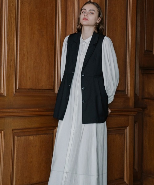 willfully タックボリュームワンピース WILLFULLY（ウィルフリー）の「stitch work volume sleeve tuck