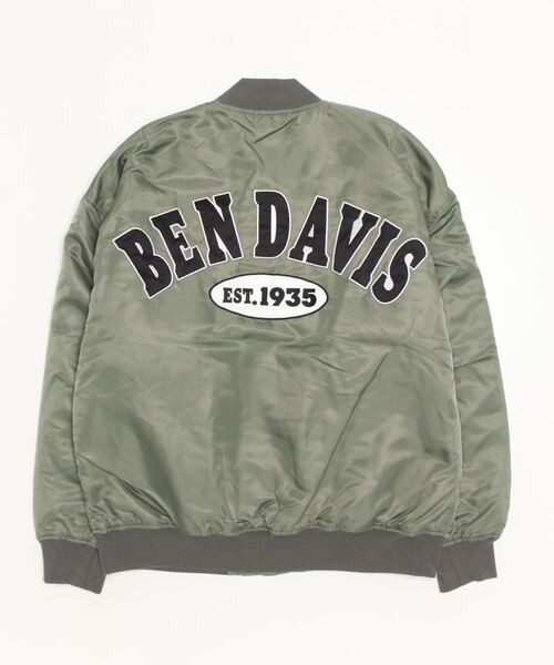 BEN DAVIS（ベンデイビス）の「[BEN DAVIS/ベンデイビス] レタードデザイン ビッグシルエットMA-1（MA-1・レディース・カーキ/ブラック・M/L/XL）」の22枚目の写真