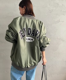 [BEN DAVIS/ベンデイビス] レタードデザイン ビッグシルエットMA-1
