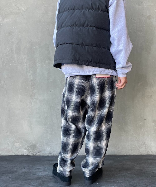 HELLO CALIF（ハローカリフ）の「[HELLO CALIF/ハローカリフ] ヘビーツイル オンブレチェック ネルイージーパンツ（その他パンツ・メンズ・レッド/イエロー/ブラック・L/M）」の4枚目の写真