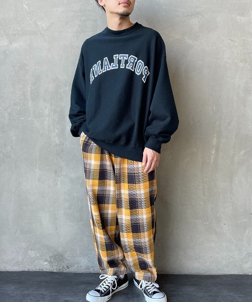 HELLO CALIF（ハローカリフ）の「[HELLO CALIF/ハローカリフ] ヘビーツイル オンブレチェック ネルイージーパンツ（その他パンツ・メンズ・レッド/イエロー/ブラック・L/M）」の17枚目の写真