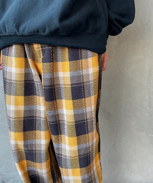 HELLO CALIF（ハローカリフ）の「[HELLO CALIF/ハローカリフ] ヘビーツイル オンブレチェック ネルイージーパンツ（その他パンツ・メンズ・レッド/イエロー/ブラック・L/M）」の22枚目の写真