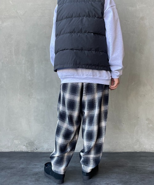 HELLO CALIF（ハローカリフ）の「[HELLO CALIF/ハローカリフ] ヘビーツイル オンブレチェック ネルイージーパンツ（その他パンツ・メンズ・レッド/イエロー/ブラック・L/M）」の10枚目の写真