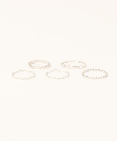 LAC-VERT（ラック・ヴェール）の「シンプルリングセット（リング・レディース・ゴールド/シルバー/その他1・FREE）」の5枚目の写真