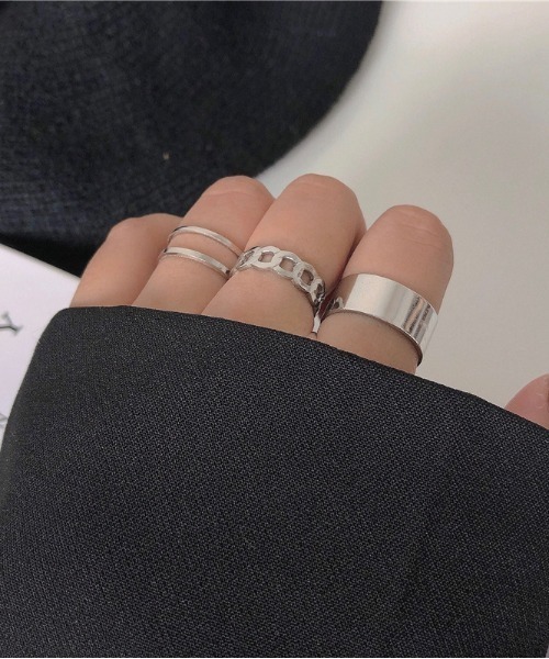 LAC-VERT（ラック・ヴェール）の「シンプルリングセット（リング・レディース・ゴールド/シルバー/その他1・FREE）」の8枚目の写真