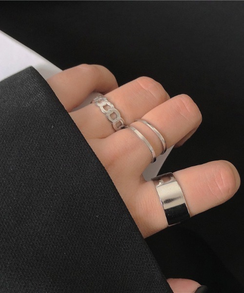 LAC-VERT（ラック・ヴェール）の「シンプルリングセット（リング・レディース・ゴールド/シルバー/その他1・FREE）」の9枚目の写真