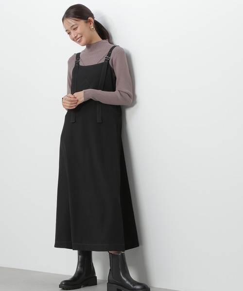 N.（N. Natural Beauty Basic）（エヌエヌナチュラルビューティーベーシック）の「【追加生産】◆デザインネックリブニット（ニット/セーター・レディース・オフホワイト/ライトグリーン/イエロー/モカ/チャコール・MEDIUM）」の19枚目の写真