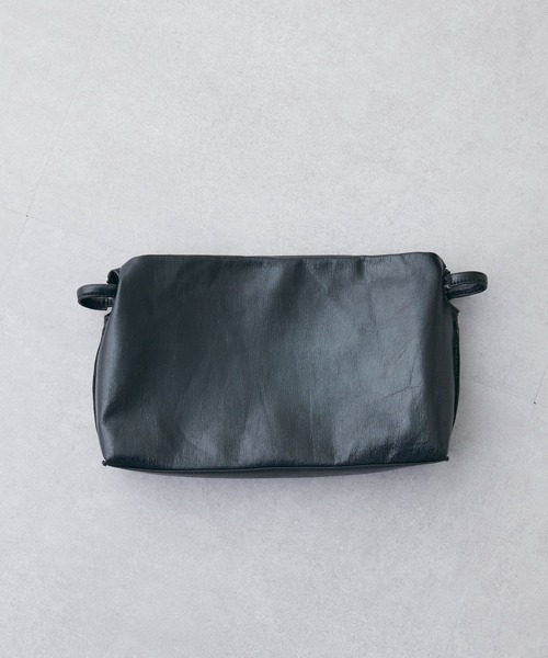 natural couture（ナチュラルクチュール）の「ドロストクラッチバッグ（クラッチバッグ・レディース・シルバー/ブラック・FREE）」の14枚目の写真