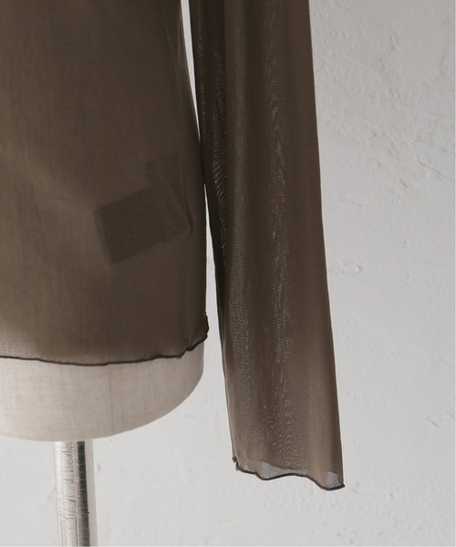 JOURNAL STANDARD（ジャーナルスタンダード）の「《追加2》シアーネットハイネックプルオーバー（Tシャツ/カットソー・レディース・アイボリー/ライトグレー/ブラウン系その他/ブルー系その他・FREE）」の18枚目の写真