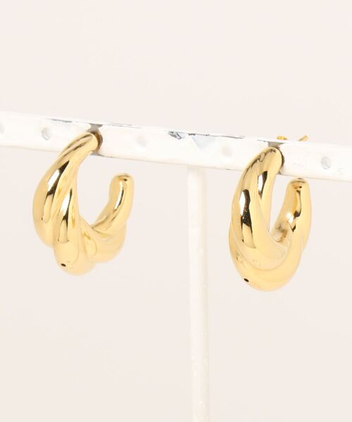 LAGLAIA(ラグライア)の「【sifflement】screw pierce(ピアス(両耳用)・レディース・ゴールド・FREE)」の1枚目の写真