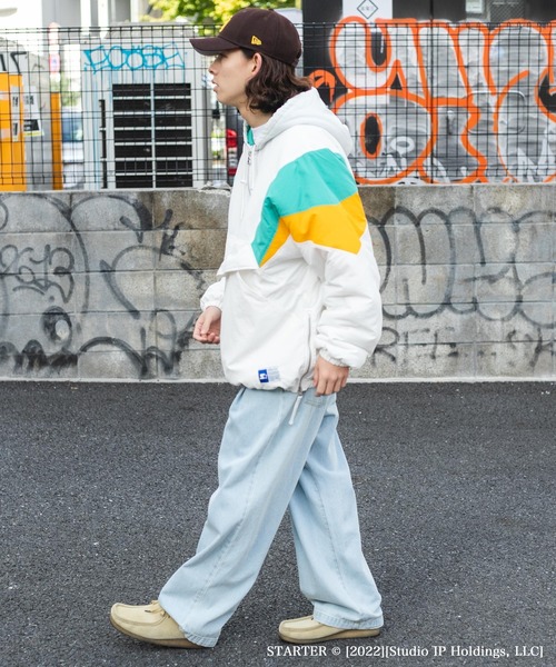 STARTER(スターター)の「∴WEGO/STARTER別注バデッドジャケット(ダウンジャケット/コート・メンズ・ブラック/ホワイト・FREE)」の7枚目の写真