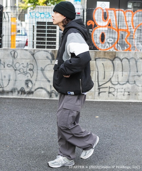 STARTER(スターター)の「∴WEGO/STARTER別注バデッドジャケット(ダウンジャケット/コート・メンズ・ブラック/ホワイト・FREE)」の14枚目の写真