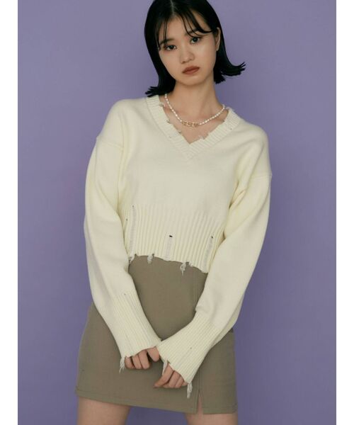 EMODA（エモダ）の「ハイウエストWスリットスカート（スカート・レディース・ベージュ/グリーン/ブラック・SMALL/MEDIUM）」の22枚目の写真