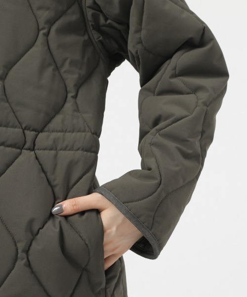 TIGORA(ティゴラ)の「ティゴラ TIGORA パデットキルティングコート(その他アウター・レディース・カーキ/ブラウン・M/XL/S/L)」の9枚目の写真