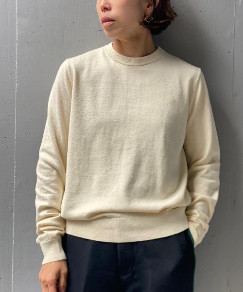 DROIT BELLO(ドロイトベロ)の「DROIT BELLO(ドロイトベロ) フェイクレザーエルボーパッチニット(ニット/セーター・レディース・ブラック/アイボリー・38)」の9枚目の写真