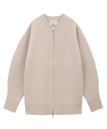 CLANE（クラネ）の「【CLANE/クラネ】ZIP RIB KNIT TOPS/ジップリブニットトップス（ニット/セーター・レディース）」