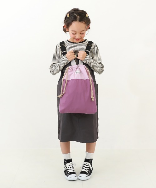 devirock(デビロック)の「バイカラー 持ち手付き巾着袋(トートバッグ・キッズ・ブルーグレー/ブルー/カーキ/ピンク/その他5/その他7/その他6/ブラック・ONE SIZE)」の19枚目の写真