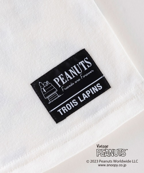 Vintage PEANUTS(ビンテージピーナッツ)の「PEANUTS/スヌーピーコラボ ドット柄半袖Tシャツ(80~90)(Tシャツ/カットソー・キッズ・オフホワイト・90cm/80cm)」の5枚目の写真