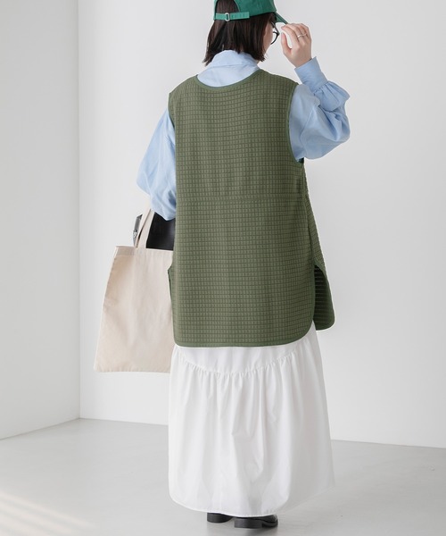 新着入荷の通販 キルティングリボンベストtobechic アメノチハレ